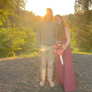 Birdy Grey bridesmaids dress, desert rose, size small, Benny style